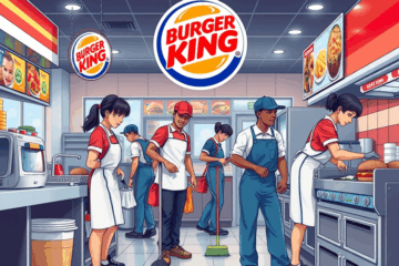 Imagen relacionada con las vacantes en Burger King para auxiliares de cocina y limpieza.