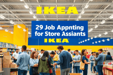 Imagen que muestra las oportunidades laborales en IKEA para auxiliares de tienda.