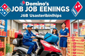 Imagen que representa las vacantes en Domino's Pizza para repartidores y atendientes de tienda.
