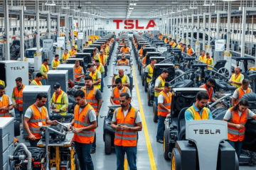 Empleo en Tesla para asistentes de producción y logística