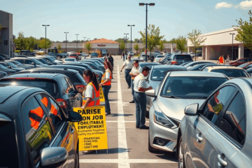 Plazas de estacionamiento disponibles para operadores.