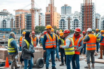 Plazas disponibles para ayudantes de obras en España.